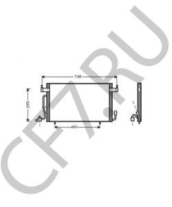 1474080080 Конденсатор, кондиционер CITROËN (DF-PSA) в городе Краснодар