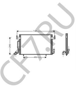 6455W4 Конденсатор, кондиционер CITROËN (DF-PSA) в городе Краснодар