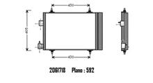CITROËN (DF-PSA) Конденсатор, кондиционер