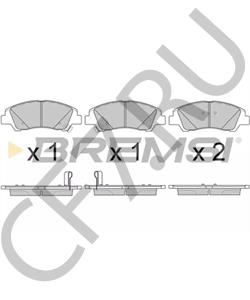 58101-B9A30 Комплект тормозных колодок, дисковый тормоз MAXION в городе Краснодар