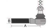 LEYLAND Наконечник поперечной рулевой тяги