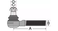 LEYLAND Наконечник поперечной рулевой тяги