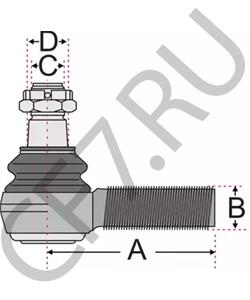 ACHF059 Наконечник поперечной рулевой тяги LEYLAND в городе Краснодар