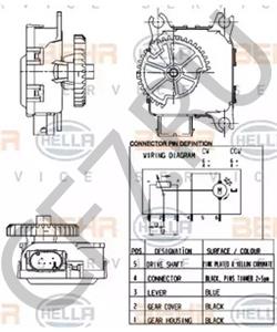 6Q2819453A Регулировочный элемент, смесительный клапан VW (SVW) в городе Краснодар