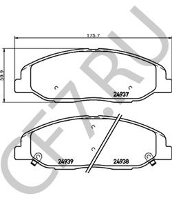 25814699 Комплект тормозных колодок, дисковый тормоз CADILLAC в городе Краснодар