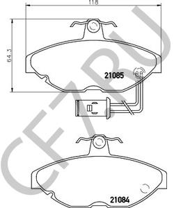 GBP90288 Комплект тормозных колодок, дисковый тормоз AUSTIN в городе Краснодар