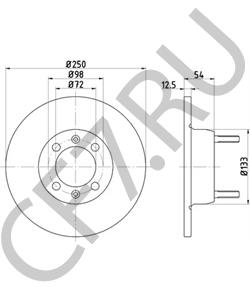 60702523 Тормозной диск ALFA ROMEO в городе Краснодар