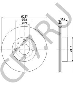 82388579 Тормозной диск ALFA ROMEO в городе Краснодар