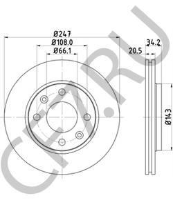 95517695 Тормозной диск PEUGEOT в городе Краснодар