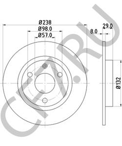 95661810 Тормозной диск PEUGEOT в городе Краснодар