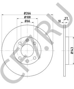 95661746 Тормозной диск PEUGEOT в городе Краснодар