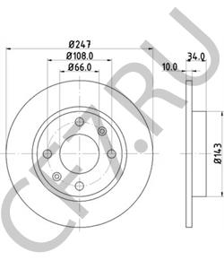 95661748 Тормозной диск PEUGEOT в городе Краснодар