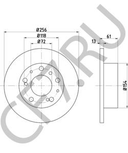 ZF4450931 Тормозной диск PEUGEOT в городе Краснодар