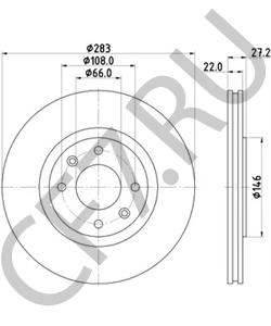 95667810 Тормозной диск PEUGEOT в городе Краснодар