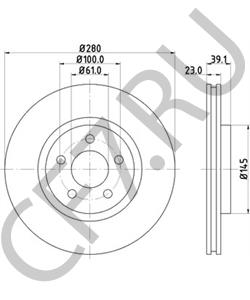 4509994 Тормозной диск Chrysler в городе Краснодар