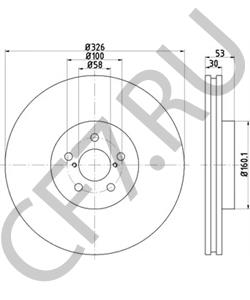 26300FE000 Тормозной диск SUBARU в городе Краснодар