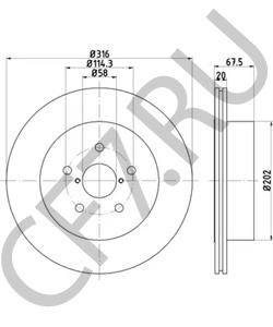 26700FE050 Тормозной диск SUBARU в городе Краснодар