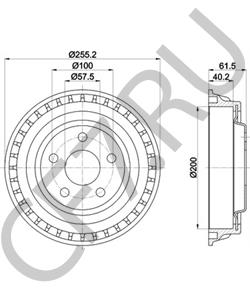 4695732 Тормозной барабан Chrysler в городе Краснодар