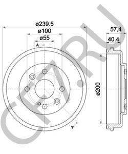 DF7126251 Тормозной барабан MAZDA в городе Краснодар