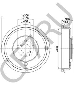 26740FG000 Тормозной барабан SUBARU в городе Краснодар