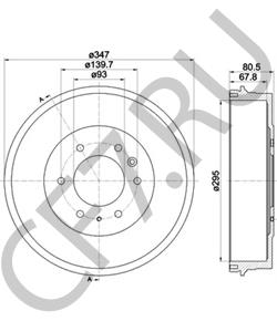 UH7426251C Тормозной барабан MAZDA в городе Краснодар