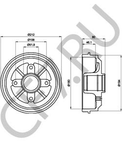 95659622 Тормозной барабан PEUGEOT в городе Краснодар