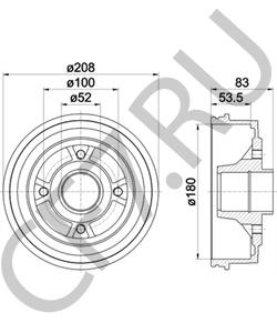 7700752363 Тормозной барабан Renault в городе Краснодар