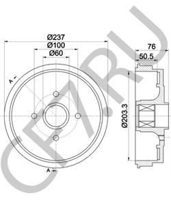 8200276843 Тормозной барабан RENAULT TRUCKS в городе Краснодар