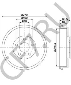 26740FA000 Тормозной барабан SUBARU в городе Краснодар