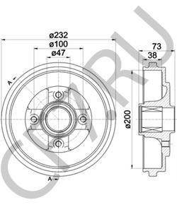 4707272 Тормозной барабан VAUXHALL в городе Краснодар