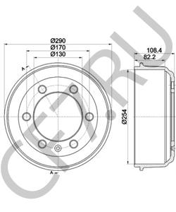 801437 Тормозной барабан CARBODIES в городе Краснодар