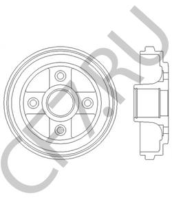9208531 Тормозной барабан VAUXHALL в городе Краснодар