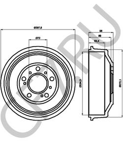 ZF04449694 Тормозной барабан PEUGEOT в городе Краснодар