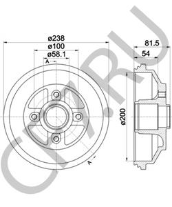 4351162J00 Тормозной барабан SUBARU в городе Краснодар