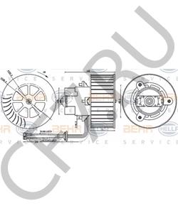 90541100 Вентилятор салона OPEL в городе Краснодар