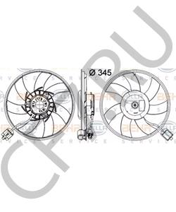 13 30 0195 Вентилятор, охлаждение двигателя OPEL в городе Краснодар