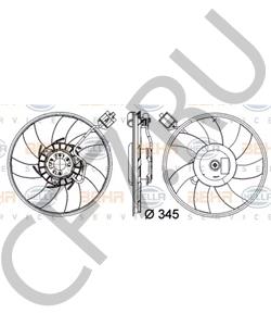 13 30 0194 Вентилятор, охлаждение двигателя OPEL в городе Краснодар