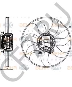 3C0 959 455 F Вентилятор, охлаждение двигателя VW (SVW) в городе Краснодар