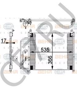 96274635 Конденсатор, кондиционер DAEWOO в городе Краснодар