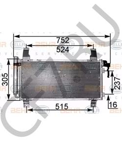 GJYA-61-48Z Конденсатор, кондиционер MAZDA в городе Краснодар