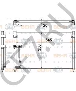 GE4T-61-480B Конденсатор, кондиционер MAZDA в городе Краснодар