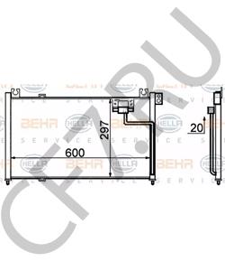 B02H-61-480C Конденсатор, кондиционер MAZDA в городе Краснодар