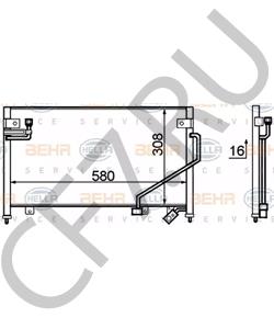 B01A-61-480A Конденсатор, кондиционер MAZDA в городе Краснодар