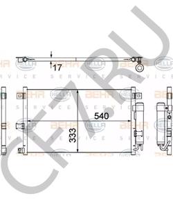 NE51-61-480C Конденсатор, кондиционер MAZDA в городе Краснодар