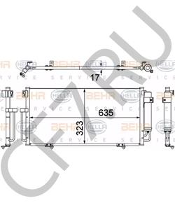 73210-FE001 Конденсатор, кондиционер SUBARU в городе Краснодар