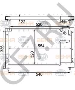 BR70-61-480A Конденсатор, кондиционер MAZDA в городе Краснодар