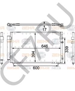 88460-30790 Конденсатор, кондиционер LEXUS в городе Краснодар