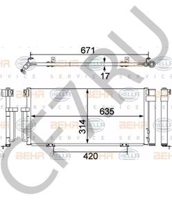 73210-FE010 Конденсатор, кондиционер SUBARU в городе Краснодар