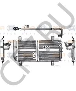 GSYD-61-48ZC Конденсатор, кондиционер MAZDA в городе Краснодар