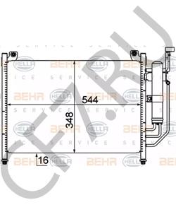 D6Y1-61-48Z Конденсатор, кондиционер MAZDA в городе Краснодар